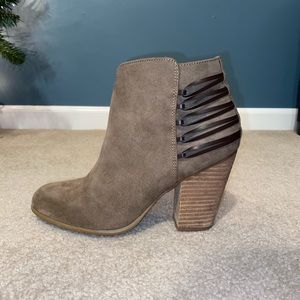Brown Suede Booties